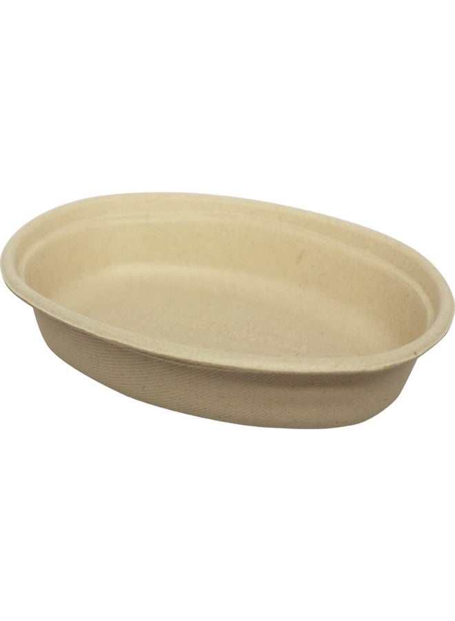 World Centric BO-SC-UBB 100% Compostable Unbleached Plant Fiber Burrito Bowl, 32 oz. (Pack of 300) - Image 1