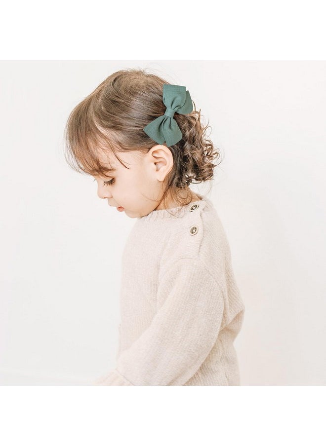 Prohouse - 40 Pcs Baby Girls Hair Clips Fully Lined Non Slip For Infant Fine Hair Bows Barrettes For Toddlers Kids Children In Pairs - Image 1