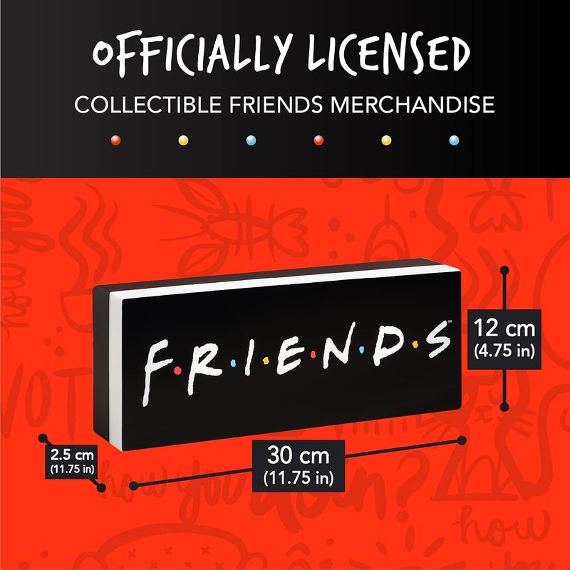 Paladone Friends Logo Light - Officially Licensed Friends TV Show - USB or Battery Powered Décor, Black and White - Image 3