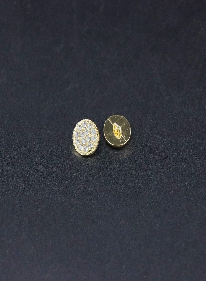 Jerler 20 Pcs Gold Rhinestone Buttons 11MM Crystal Embellishments Sew on Clothing Buttons for Decoration and DIY - Image 2