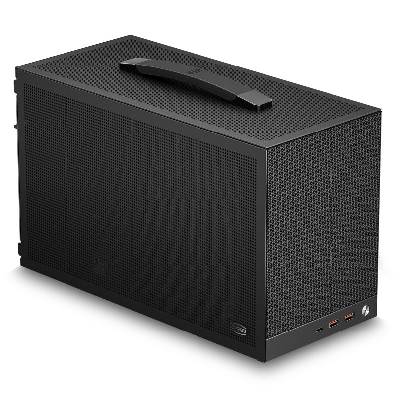 PCCOOLER CPS K101 Mini ITX PC Case, Mesh High Airflow SFF Chassis, Fits 340mm GPU, 3X 12015 Slim Fan Support, Ergonomic Handle, Tool-Free Side Panels, USB 3.0 & Type-C(Pcie Riser Cable Not Included) - Image 1
