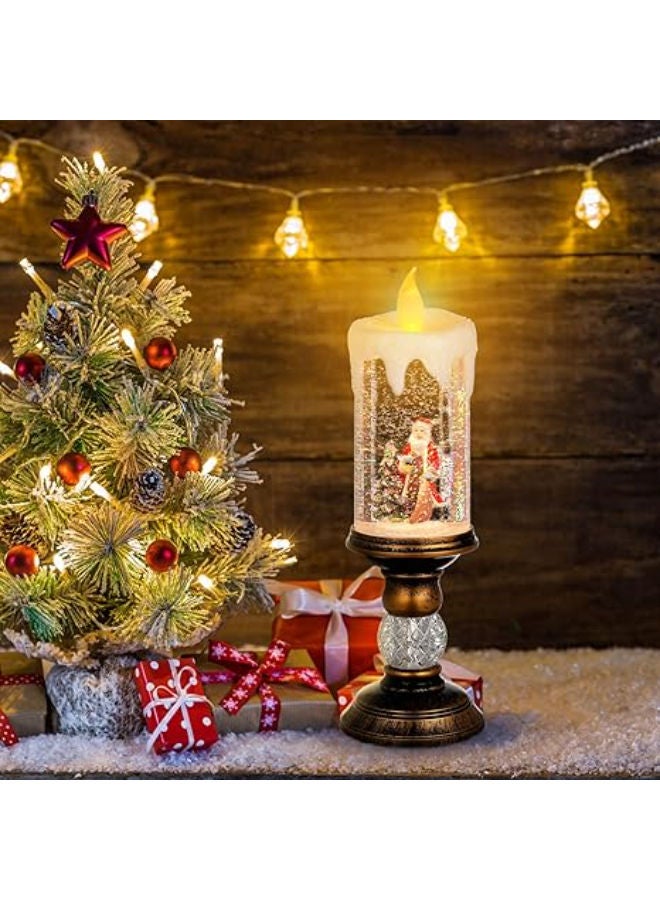 Christmas Snow Globe LED Candle - Image 2