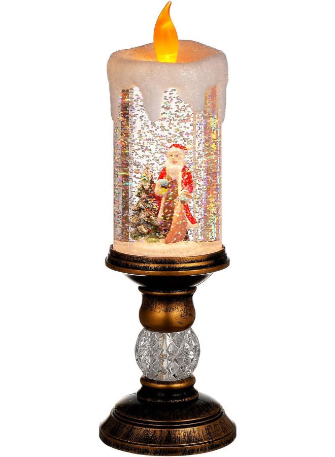Christmas Snow Globe LED Candle - Image 1