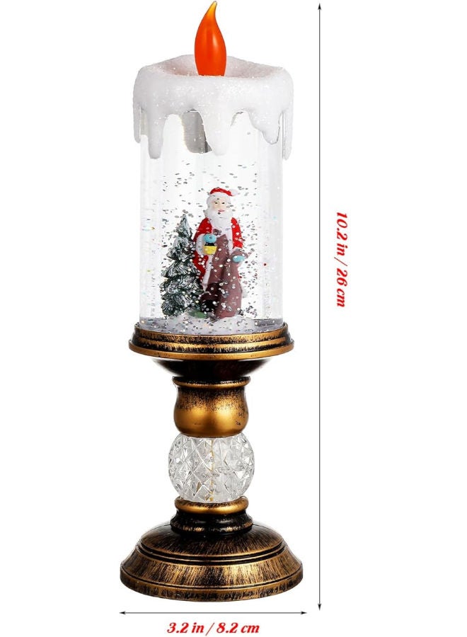 Christmas Snow Globe LED Candle - Image 3