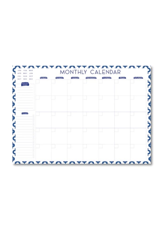 Generic The Blue monthly desk planner