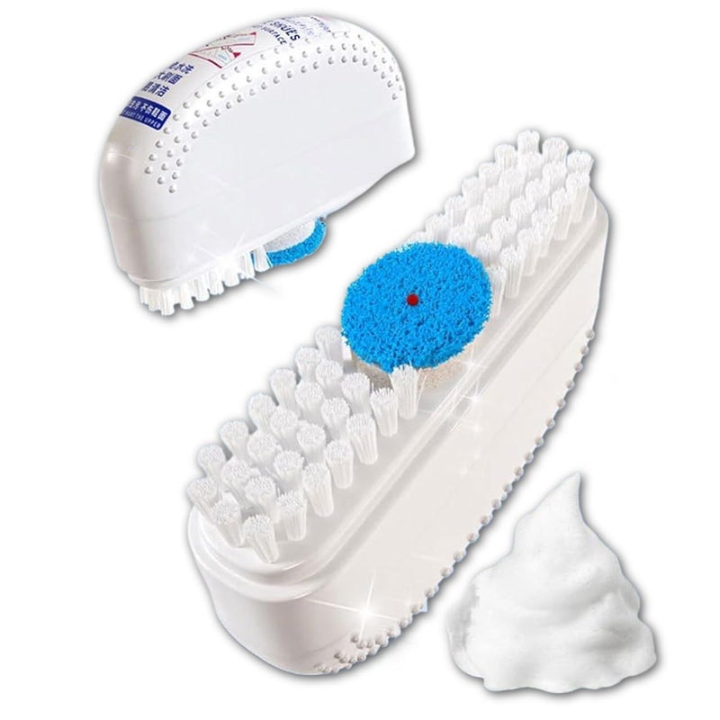Stain Remover - Reliable Shoe Cleaning Combination with Textured Brush Surface and Powerful Liquid Formula for Deep Cleaning - Image 1