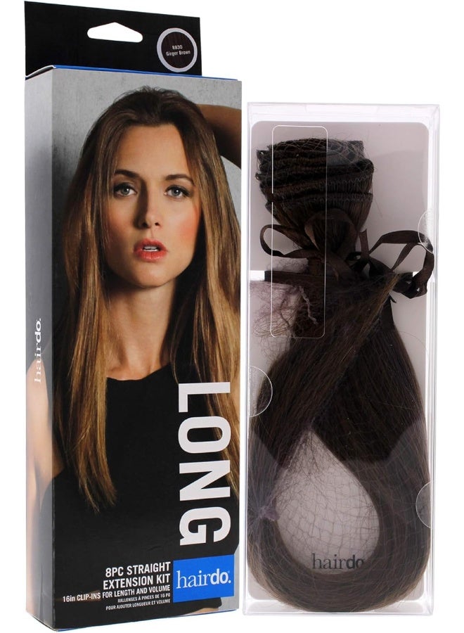 hairdo طقم وصلات شعر مستقيمة 8 قطع - R830 بني زنجبيل - Image 1