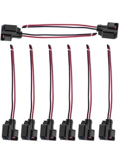 MVAQKLM  8PCS Fuel Injector Pigtail Connector Plug Wire EV6 Compatible with Ford Mustang F150 F250 Crown Victoria  - Image 5