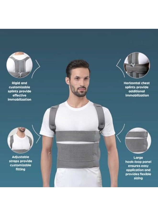 Full Back Support Belt for Posture Correction - Adjustable & Easy-to-Use - Ideal for Spinal Alignment and Daily Pain Relief - Image 3