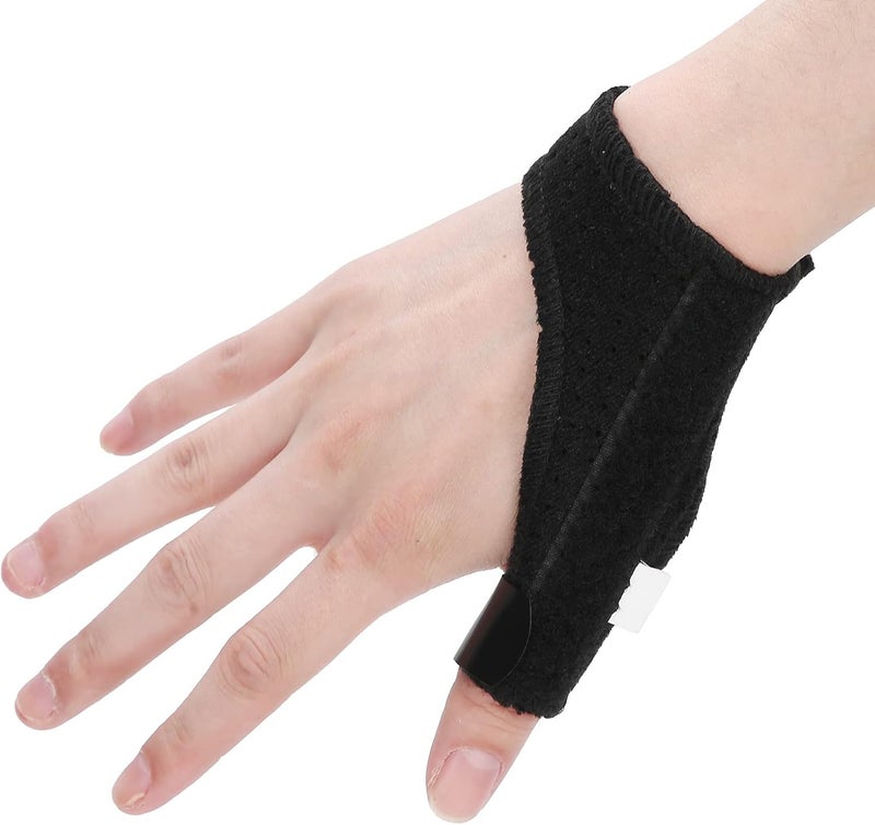 cheekyglo Thumb Splint, Kids Finger Brace Black for Thumb Fracture for Tendinitis(XS) - Image 1