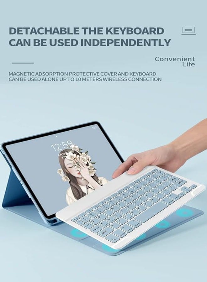 General Arabic and English Keyboard Case for iPad Pro 13 2024 (M4) with Keyboard, Bluetooth Mouse and Pencil Holder  - Image 3