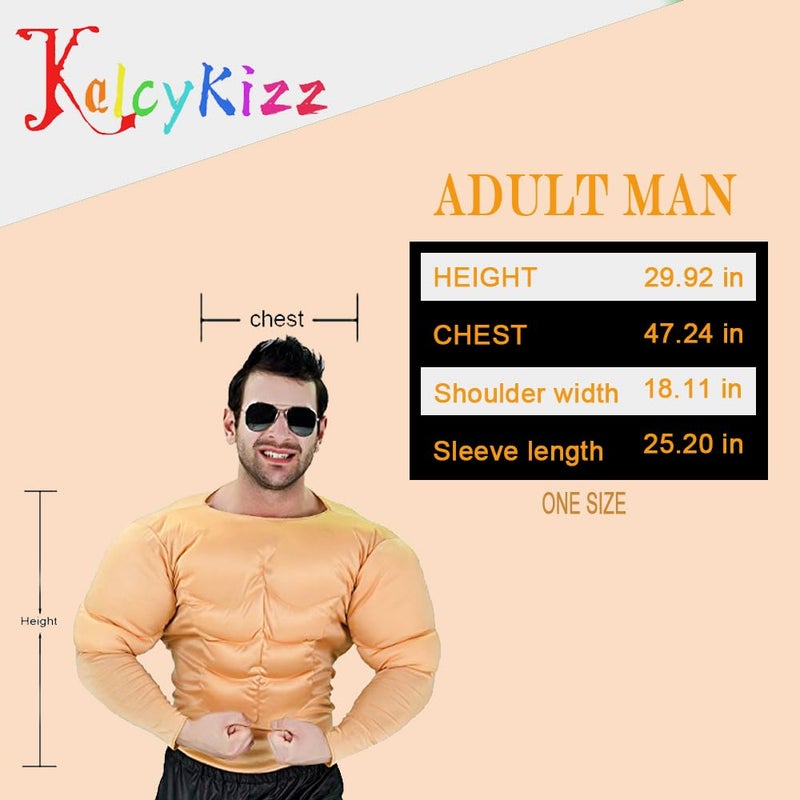 KalcyKizz بدلة عضلات للرجال من كالسيكيز، صفراء، مقاس واحد - Image 2