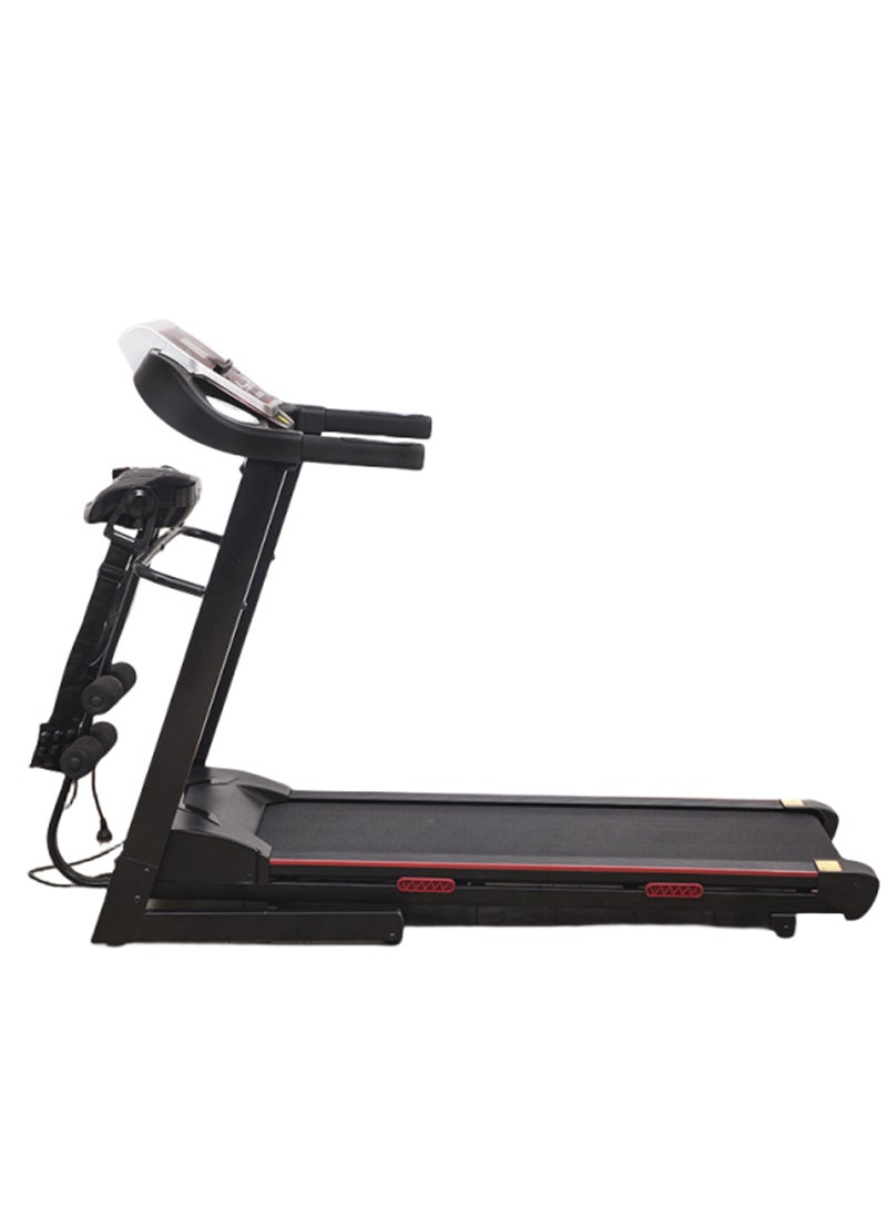 2.5HP, 1-14KM/H Luxury Multifunctional Electric Treadmill with Lift, LCD Display, and Mobile Phone Holder
