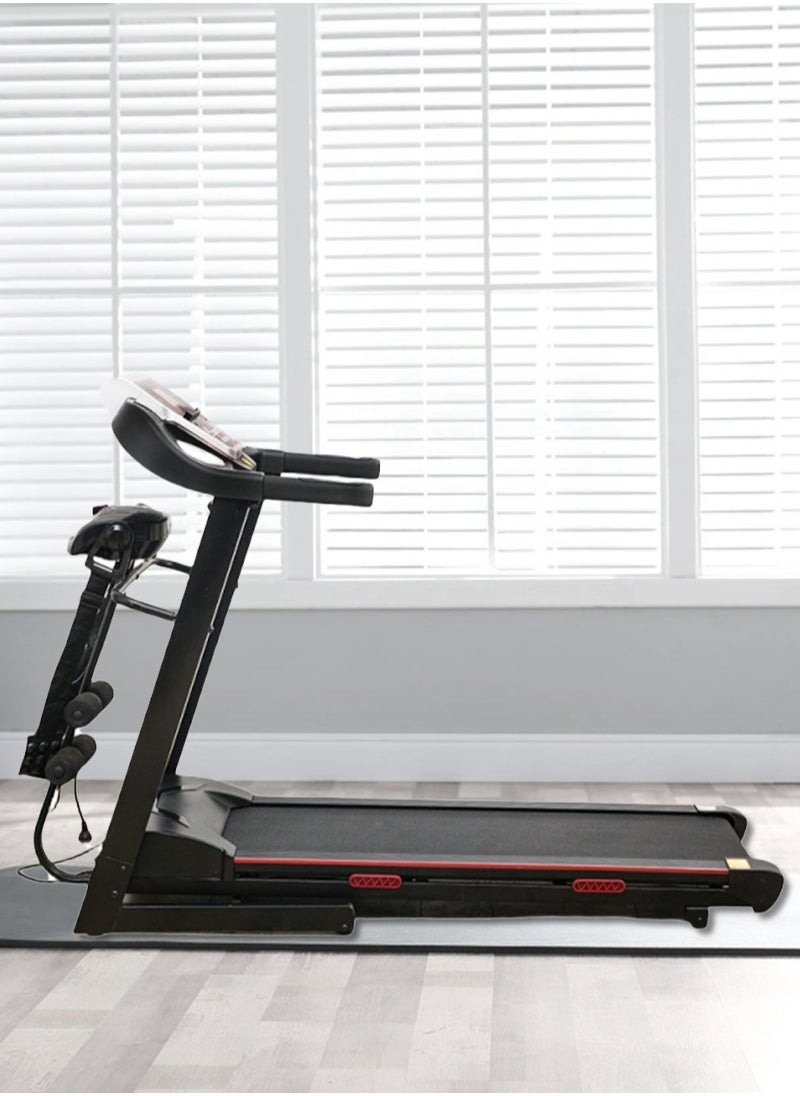 2.5HP, 1-14KM/H Luxury Multifunctional Electric Treadmill with Lift, LCD Display, and Mobile Phone Holder