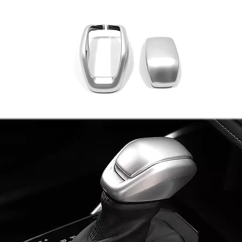 Hyorabyn Car Accessories Fit for Toyota Highlander 2020~2023 Toyota RAV4 2019-2023 Gear Shift Lever Knob Shifter Head Cover Trim ABS Silver - Image 1