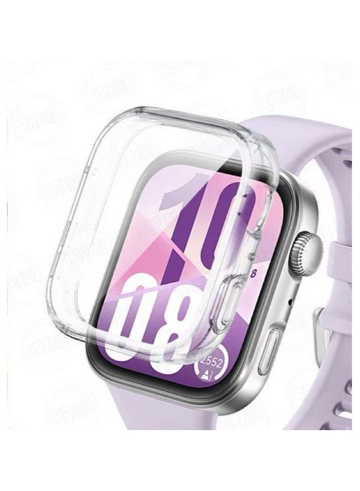 DKNG For Huawei Watch Fit4 TPU Screen Protector, Drop & Scratch Resistant Soft Rubber Full Shell (Clear) - Image 2