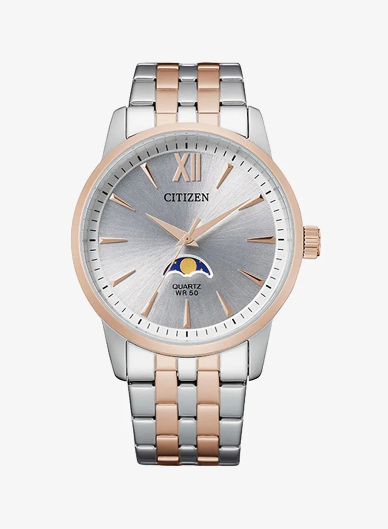 Citizen Men's Analog Tonneau Shape Stainless Steel Wrist Watch AK5006-58A - 42 Mm