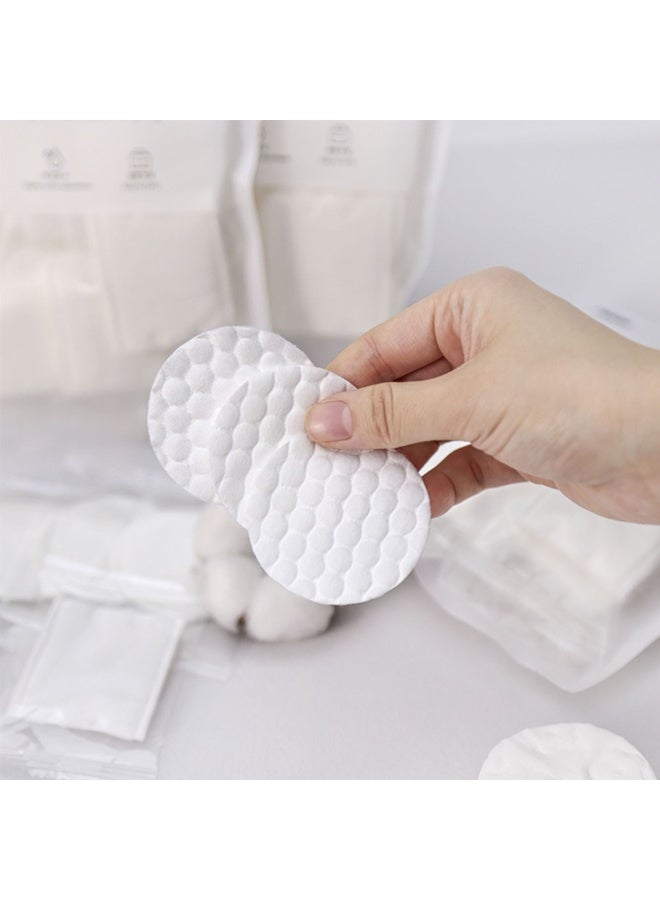 ٤٠٠ قطعة أقراص قطنية، ضمادات مزيل مكياج قطنية ناعمة، حشوات تنظيف الوجه للبشرة الحساسة - Image 1