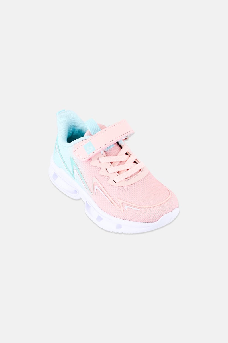 RBX Toddlers Girl Velcro Closure Running Shoes, Multicolor - Image 1