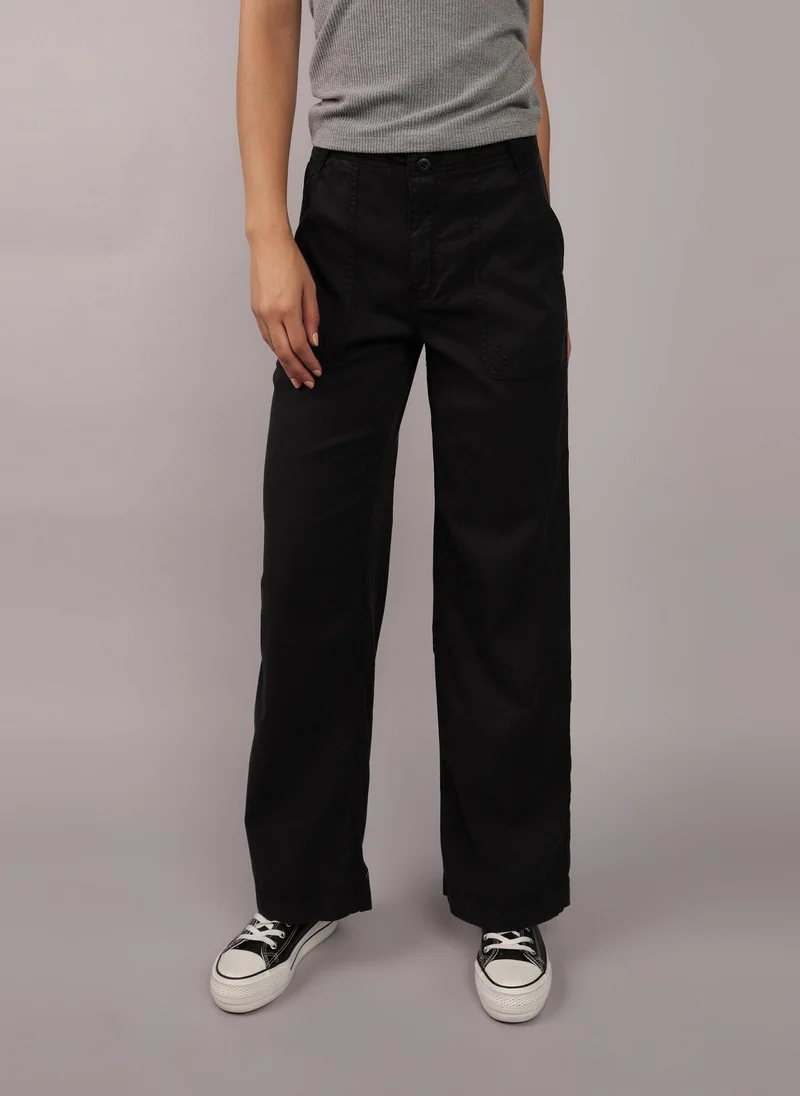 American Eagle Dreamy Drape High-Waisted Baggy Wide-Leg Pants