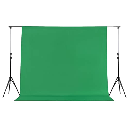 Joccun 7X10FT Green Backdrop Background for Photography,Polyester Backdrop Curtain Background Screen for Photography,Photoshoot,Video Recording,Studio(7X10ft,Green) - Image 1