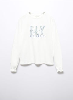 Kids Embroidered Message T-Shirt