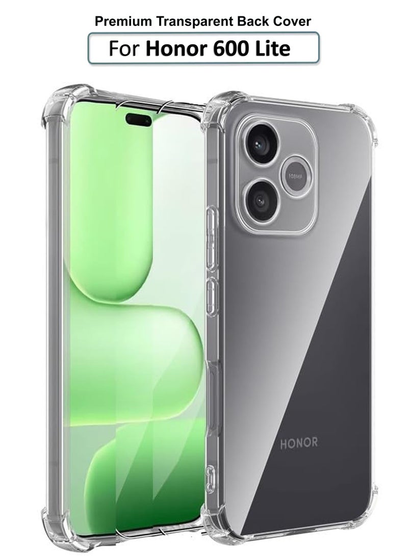 GMATE Honor 600 Lite - Ultra Clear Flexible Shockproof Silicone  Back Cover With Raised Edge Bumps Protection - Transparent - Image 1
