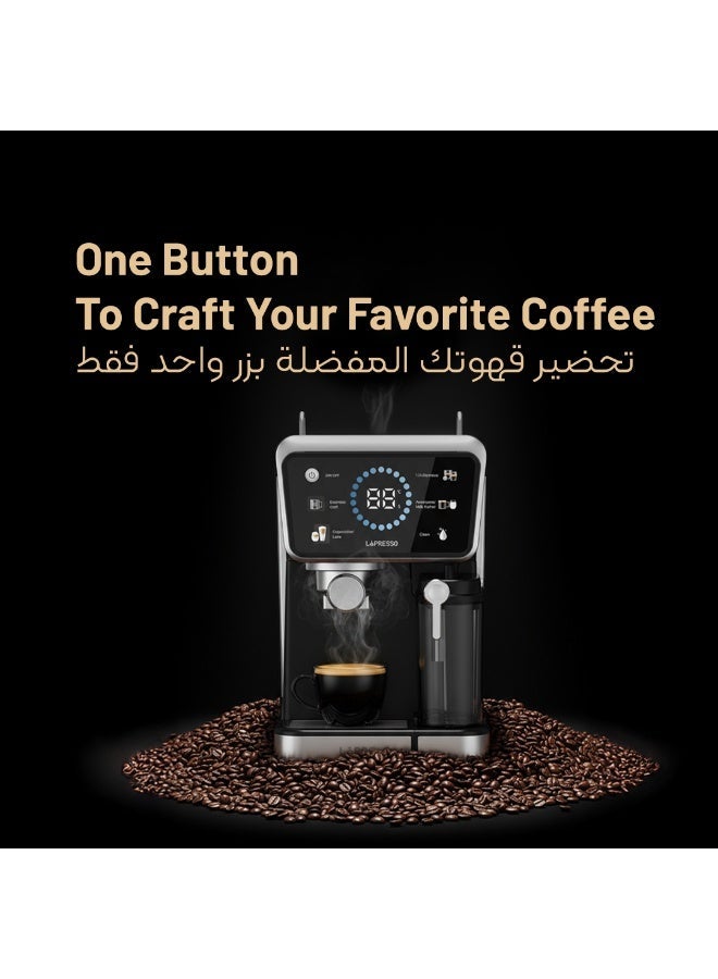 LePRESSO Hot & Cold Brewing Coffee Machine, Espresso Machine with Milk Frother, Self- Cleaning Coffee Maker, 20Bar Latte Maker, Touch Panel, 4 Preset Function, 1350W Espresso Maker, Latte, Cappuccino - Image 5