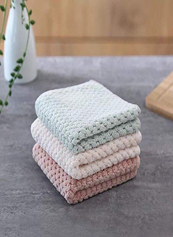 STORE77 CONNECTWIDE Set of 3 Microfiber Face Towel Flower Design - Soft, Fast Drying Cleaning Towel,Fit for Multi-Purpose Exfoliating, Highly Absorbent Extra for Hand, Gym, Spa. - Image 1