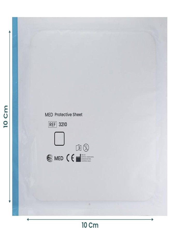 Med Dial Medcare MED 3210 Ostomy Protective Sheet 10×10 cm with Border - Skin Barrier for Stoma Care, Moisture Absorbing, Hypoallergenic Baseplate Adhesion Support (UPS10) (1) - Image 2