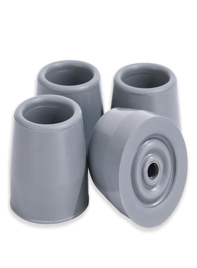 ANCKNE 4 Pack Walker Tips 1-1/8 inch Universal Walker Accessories Replacement Rubber Tips for Walkers, Commodes, Shower Chairs and More, Skid-Resistant Traction and Easy Installation - Image 1