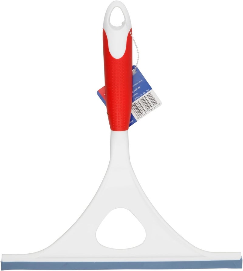 Vileda Window Squeegee, Flexible, Non-Slip Grip, Ergonomic Handle, White & Red, 3.6 x 24 x 26.7 cm - Image 2