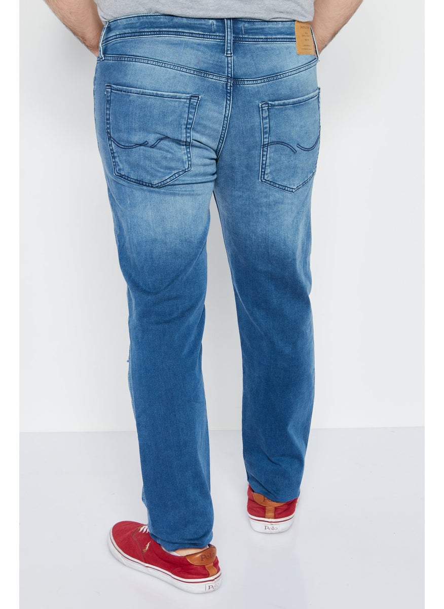 Jack Jones بنطلون جينز رجالي ضيق قابل للتمدد وقابل للغسل، أزرق  - Image 3