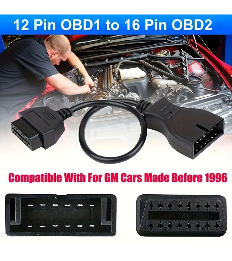 Black OBD Converter Adapter Cable 12 16 Pin GM Car Switch Line For Automotive Diagnostic Scanner - Image 1