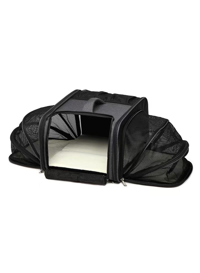 LIMOS Pet Backpack Cat Carrier Extra Large Expandable Airline Approved Dog Carrier for Small Dogs and Cats  - Image 1