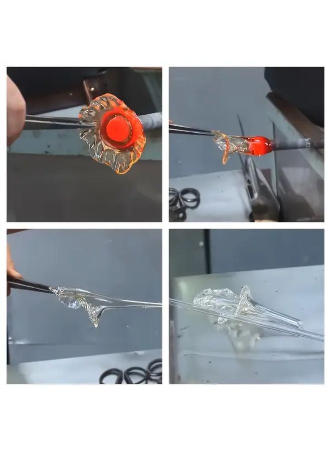 5 قطع أنابيب زجاجية من البوروسيليكات ملونة مقاس 12 مم × 101.6 مم قابلة للقطع لصنع المجوهرات والحرف اليدوية DIY - Image 5