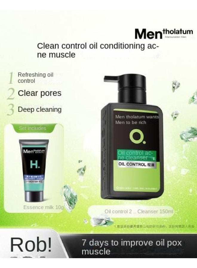 mentholatum men's Facial Cleanser - Fights Blackheads, Refreshing & Acne-fighting, Hydrating Face Wash For Teen Boys - Image 2