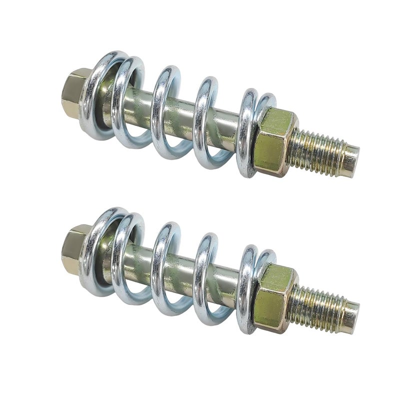 DXNQ 2 PCS Exhaust Bolt and Spring Automotive Premium Grade Exhaust Spring Screw with Nut Universal Exhaust Spring Bolt Suitable for Cars Trucks and SUVs Car Accessories Copper - Image 3