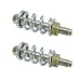 DXNQ 2 PCS Exhaust Bolt and Spring Automotive Premium Grade Exhaust Spring Screw with Nut Universal Exhaust Spring Bolt Suitable for Cars Trucks and SUVs Car Accessories Copper - Image 2