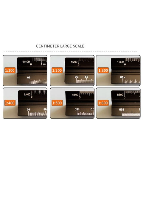 ign and DecThree-sided Ruler,Centimetre Large Scale,Drafting Ruler,Suitable for Architectural Design and Decorationoration