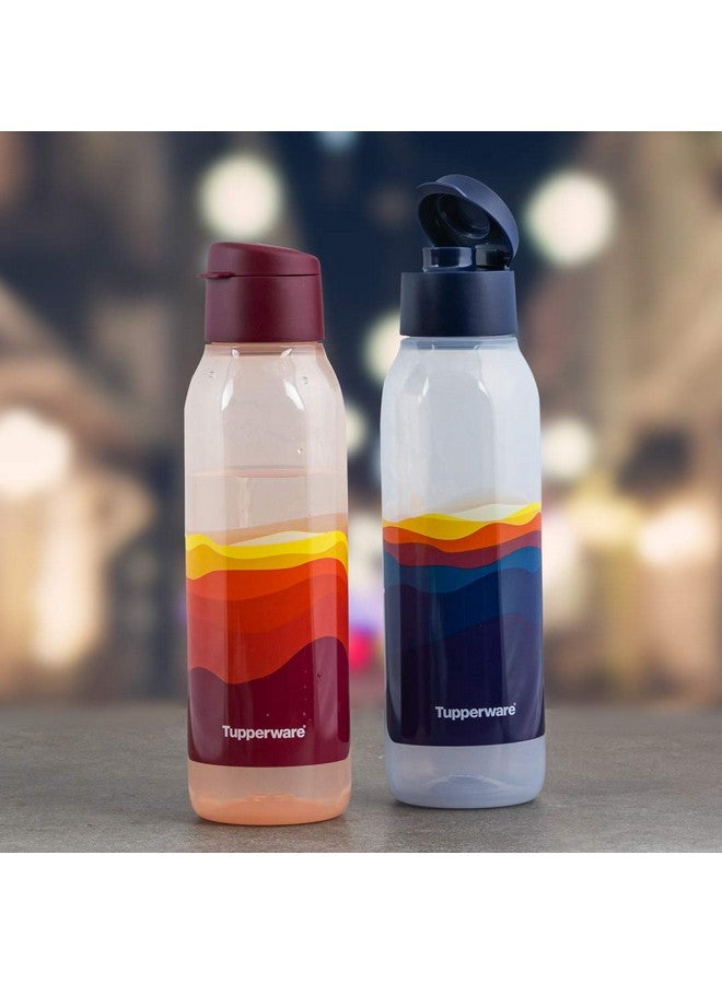 توبروير زجاجة بلاستيكية من توبروير، 750 مل، مجموعة من قطعتين، أحمر، أزرق - Image 2