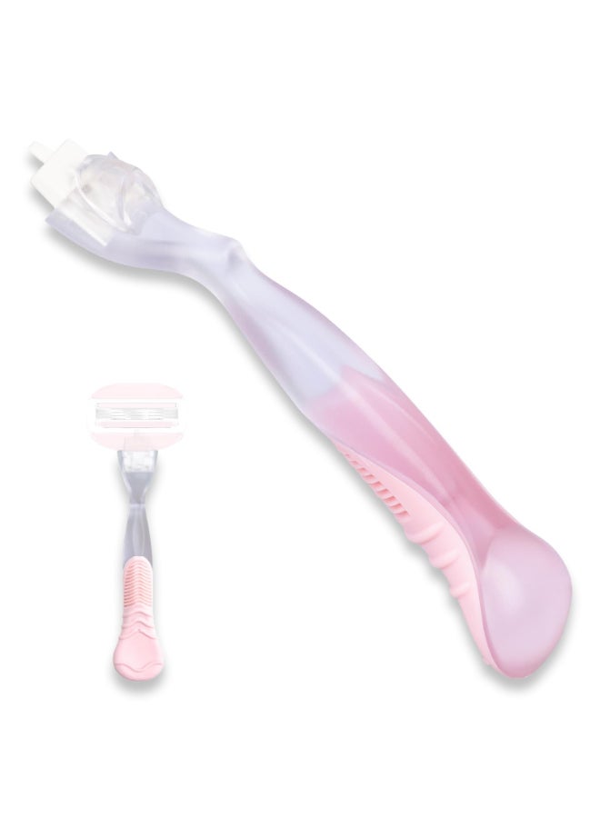 VANEST Replacement Handle Compatible with Gillette Venus Comfort Glide Razor Handle Nonslip Ergonomic Handles for Women Pink - Image 2