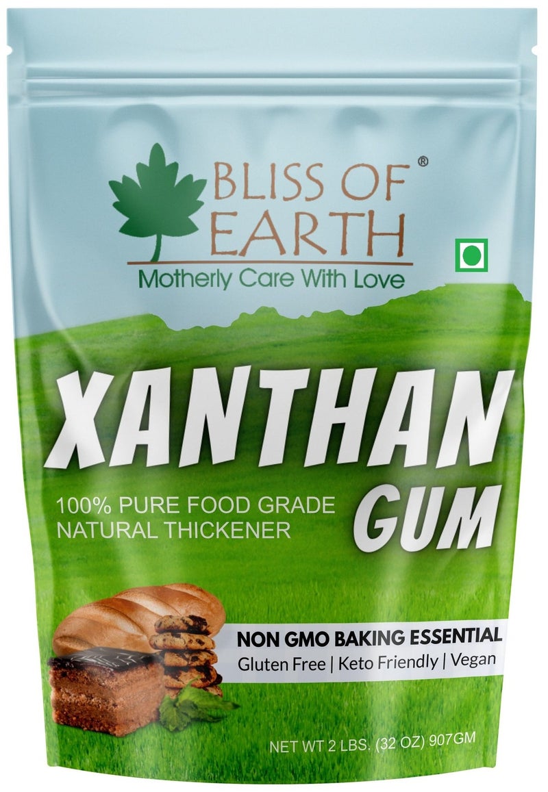 Bliss of Earth Xanthan Gum 907g | Ultra Strong Food Grade Thickener Powder | Gluten Free Baking Essential | Keto Vegan Stabilizer | Instant Sauce, Dressing, Ice Cream Texture Enhancer | High Performance Binder - Image 1