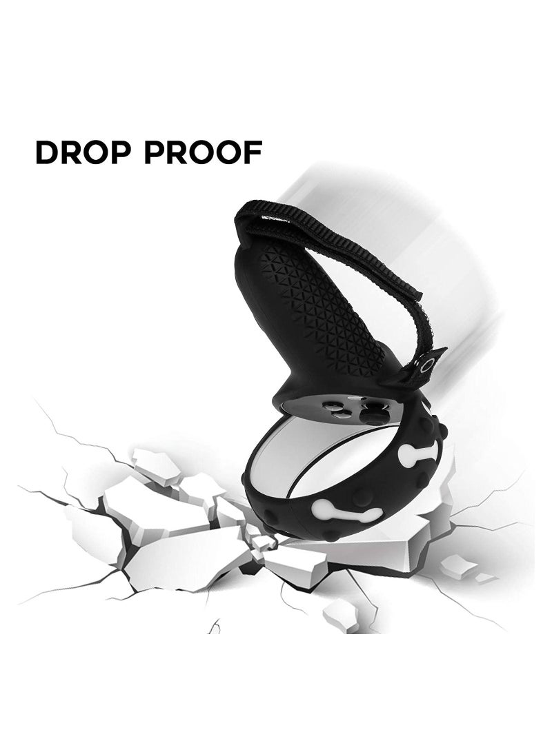 Y&D Compatible for Quest 2 Touch Controller Full Grip Cover Caps Protective Silicone Sleeve with Hand Strap Meta Headset - Image 2