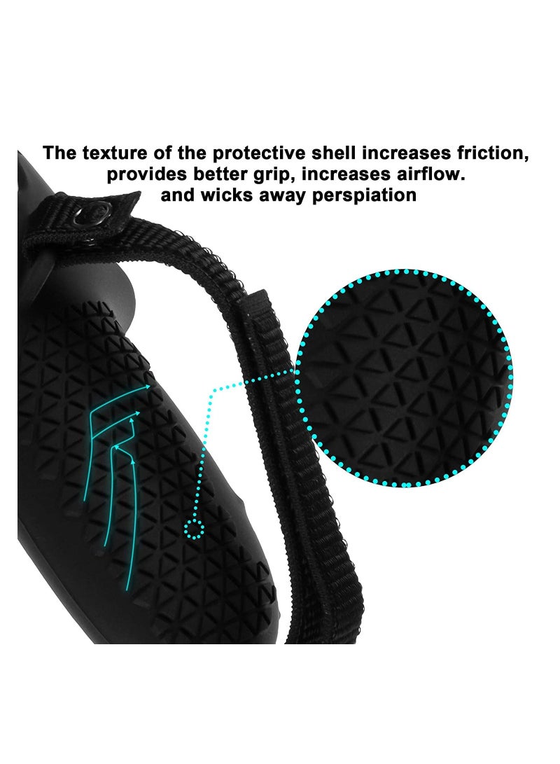 Y&D Compatible for Quest 2 Touch Controller Full Grip Cover Caps Protective Silicone Sleeve with Hand Strap Meta Headset - Image 3