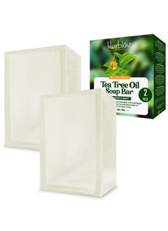 Herblov Tea Tree Oil Soap Bar For Face & Body, 4Oz -All Natural Remedy Skin Cleanser - Pure Essential Oil Infused Skincare Cleansing Soap For Dirt & Acne - Tea Tree Face & Body Wash Made In Usa  - Image 1