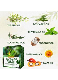 Herblov Tea Tree Oil Soap Bar For Face & Body, 4Oz -All Natural Remedy Skin Cleanser - Pure Essential Oil Infused Skincare Cleansing Soap For Dirt & Acne - Tea Tree Face & Body Wash Made In Usa  - Image 4