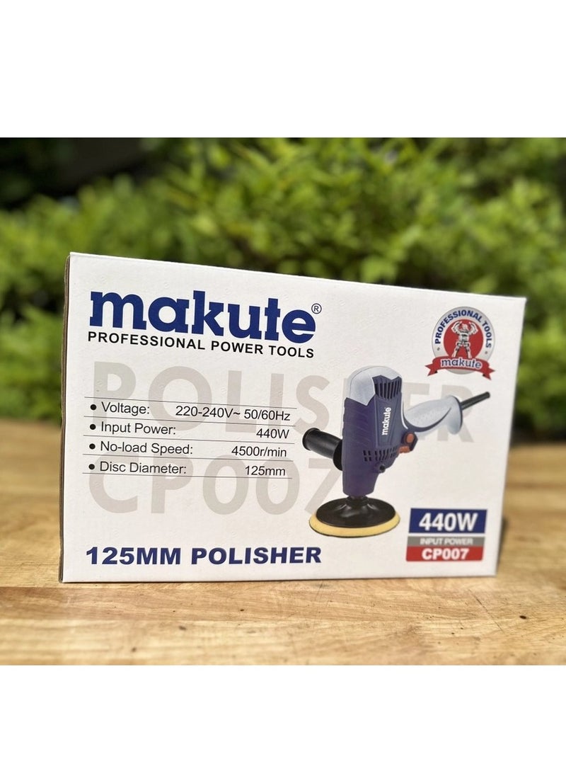 makute Car Polisher Drill 440w, polisher Drill Tool for Professional and Home Polishing Needs 4500 RPM, 125 mm  - Image 4