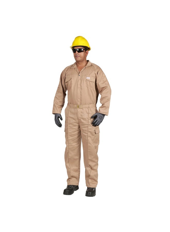 Vaultex 1BV 190GSM Twill Coverall, Beige, Small - Image 1