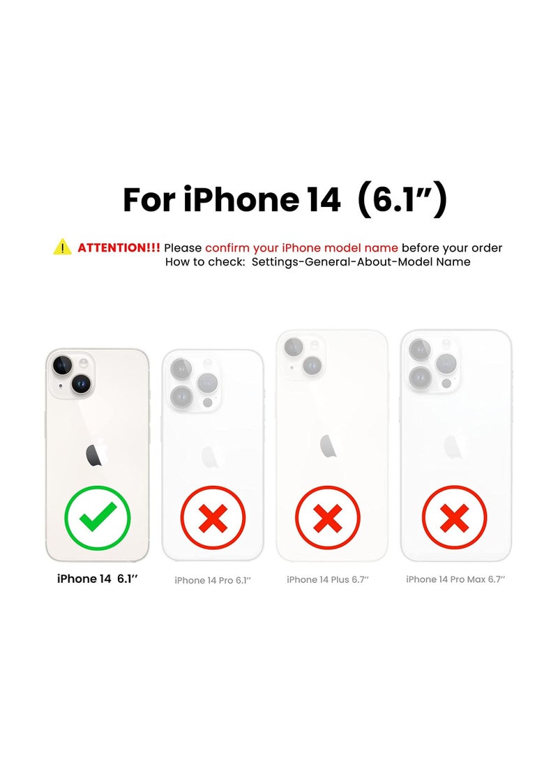 Delivus - iPhone 14 Case Silicone Cover Soft Liquid Gel Rubber Cover Anti-Scratch Anti-Fingerprint Anti-Drop (Black) - Image 1